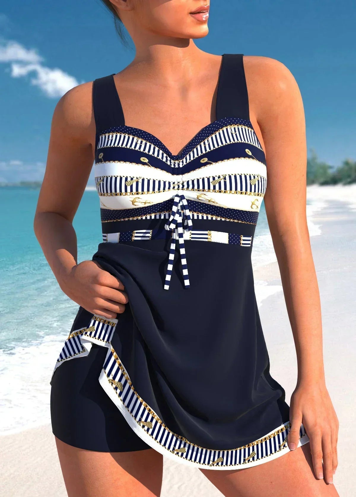 Bademode Damen elegant modischer Badeanzug