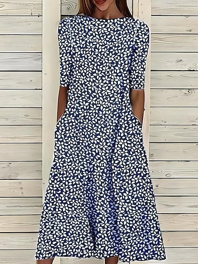 Sommerkleid Damen luftig midi Strandkleid